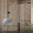 Composed 45-1/4-In46-In W X 71-1/2-In H Frameless Pivot Shower Door With 3/8-In Crystal Clear Glass And Back-To-Back Vertical Door Pulls-51309293