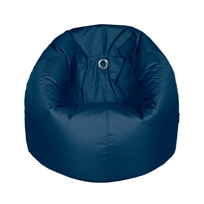Polyester Outdoor Friendly Classic Bean Bag, Dark Blue 100% Polyester