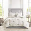 4 pièces pour très grand lit / très grand lit, coton brodé, broderie, housse de couette à housse de couette à médaillon, détails, literie confortable