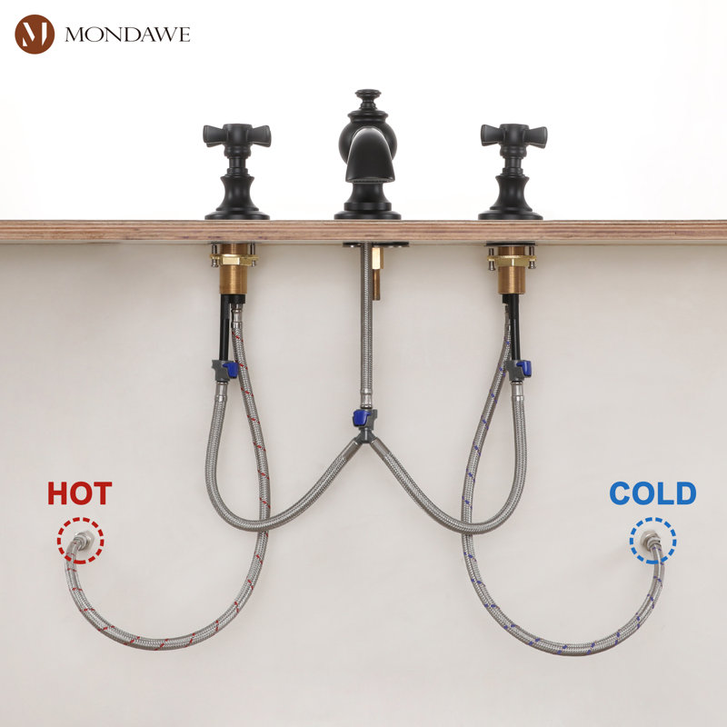 2-handle Bathroom Faucet, Black