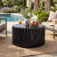 Table basse ronde noire MGO