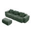 Canapé modulaire modulaire en velours avec repose-pieds-727889913-727889909-727889914