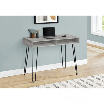 Bureau d'ordinateur, bureau personnel, ordinateur portable, installation à gauche, à droite, tiroirs de rangement, L 40 po, bureau, métal