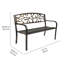  Calliope Tree Metal Garden Bench