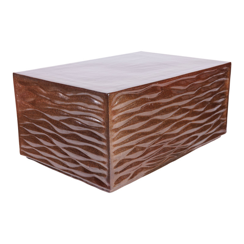 Zen Outdoor Coffee Table, Pyrite Brown Gloss