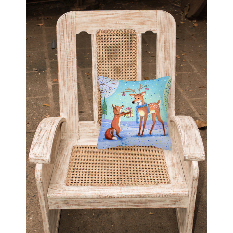  Coussin 14 "Christmas Christmas from the Fox, 14 po x 14 po