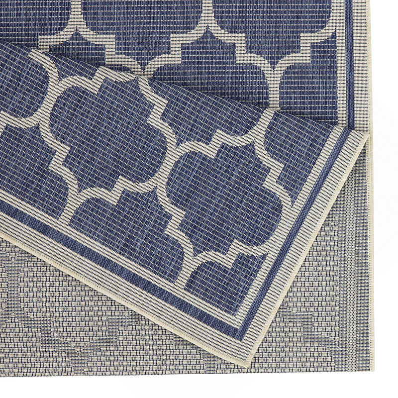 Sunshine Blue  Indoor/Outdoor Area Rug, Rectangle 7'10" x 10'3"