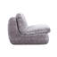 Fauteuil ergonomique en velours côtelé gris