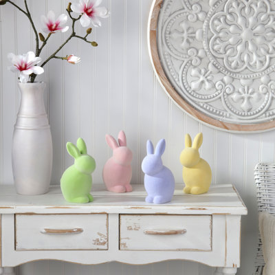 Lapin assis en résine 7,5 po