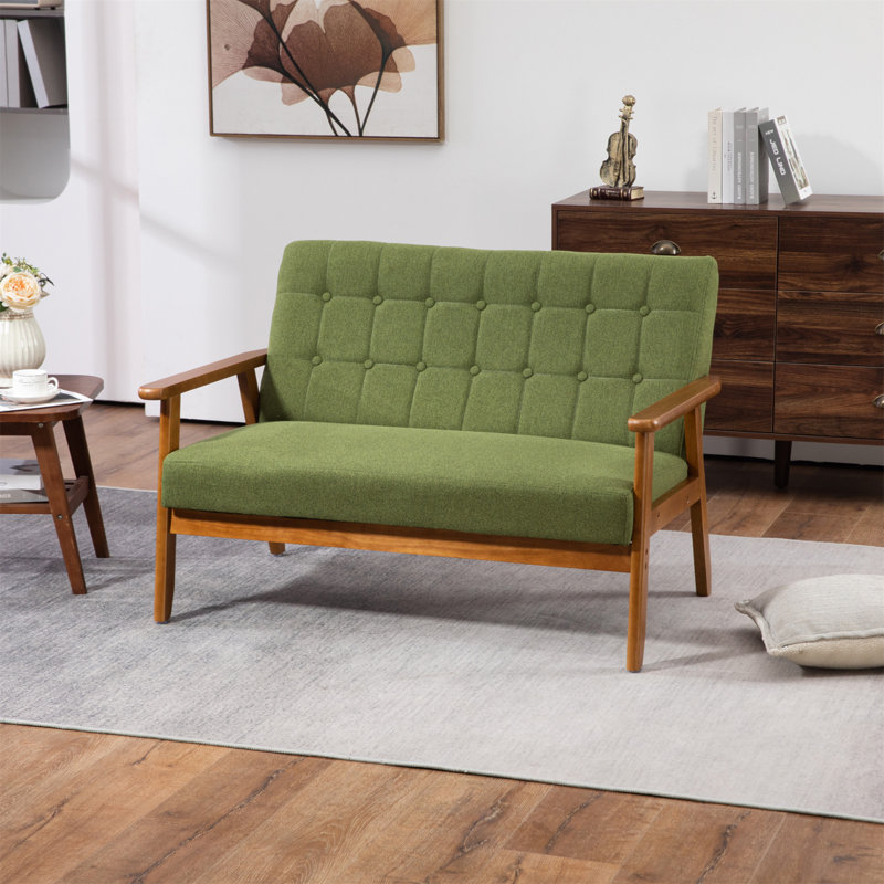 Canapé Mid-Century, Vert