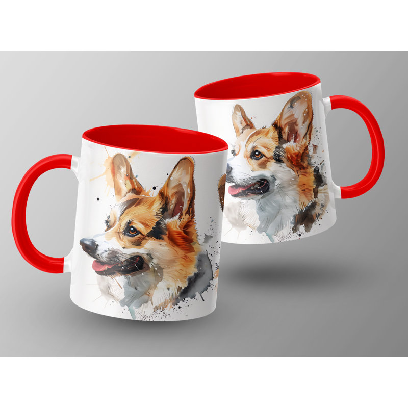 Ceramic Coffee Mug, 1, Red