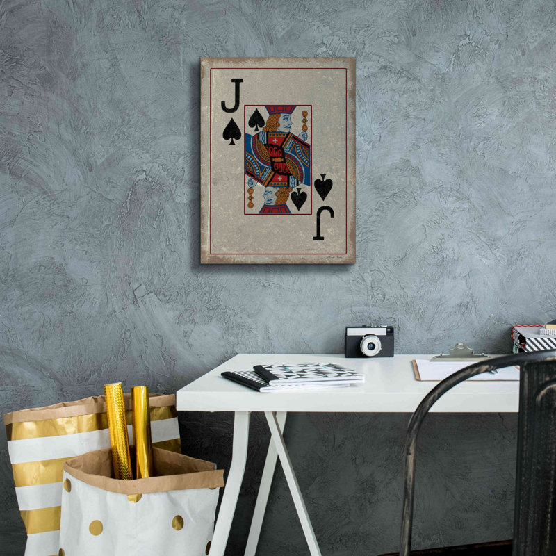 «Jack of Spades» par Cindy Jacobs, estampe numérique sur toile, H 16 po x l 12 po x P 0,75 po
