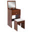 Table de coiffeuse avec miroir et tabouret-114337649