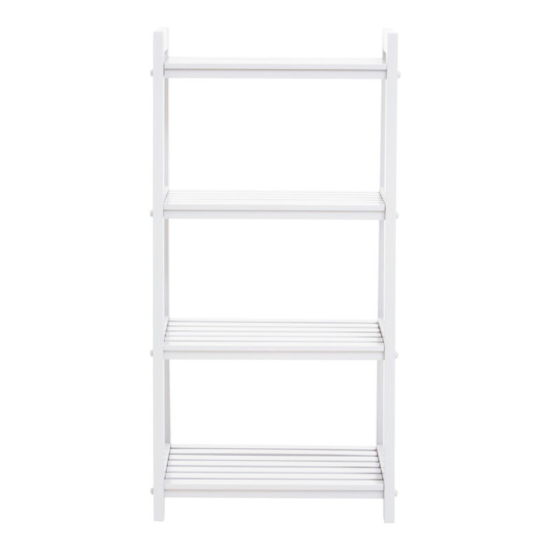 Veasey 30cm W Solid Wood Shelving Unit, White