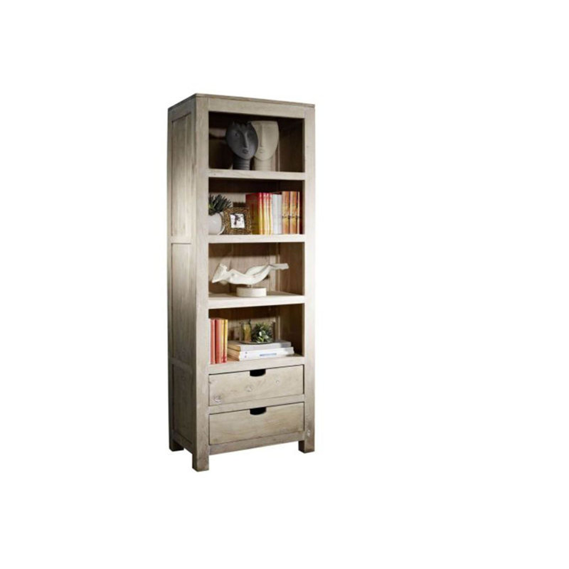 180cm H x 65cm W Solid Wood Standard Bookcase