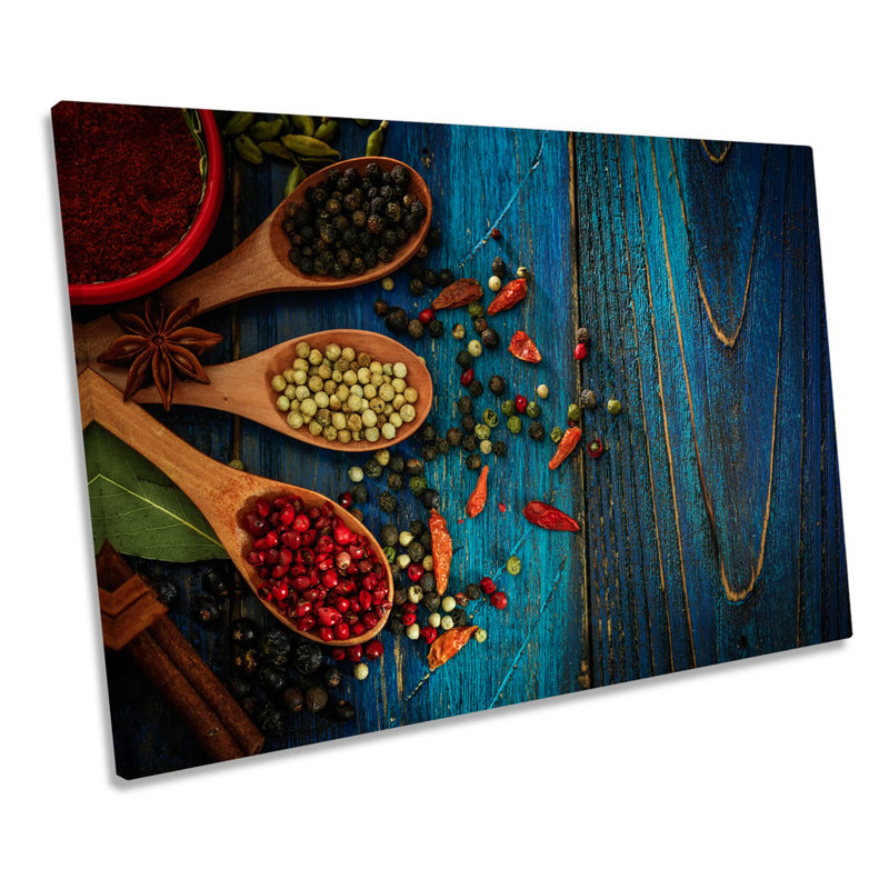 Cooking Spices Kitchen - Wrapped Canvas Print, 30.5cm H x 45.7cm W x 2cm D