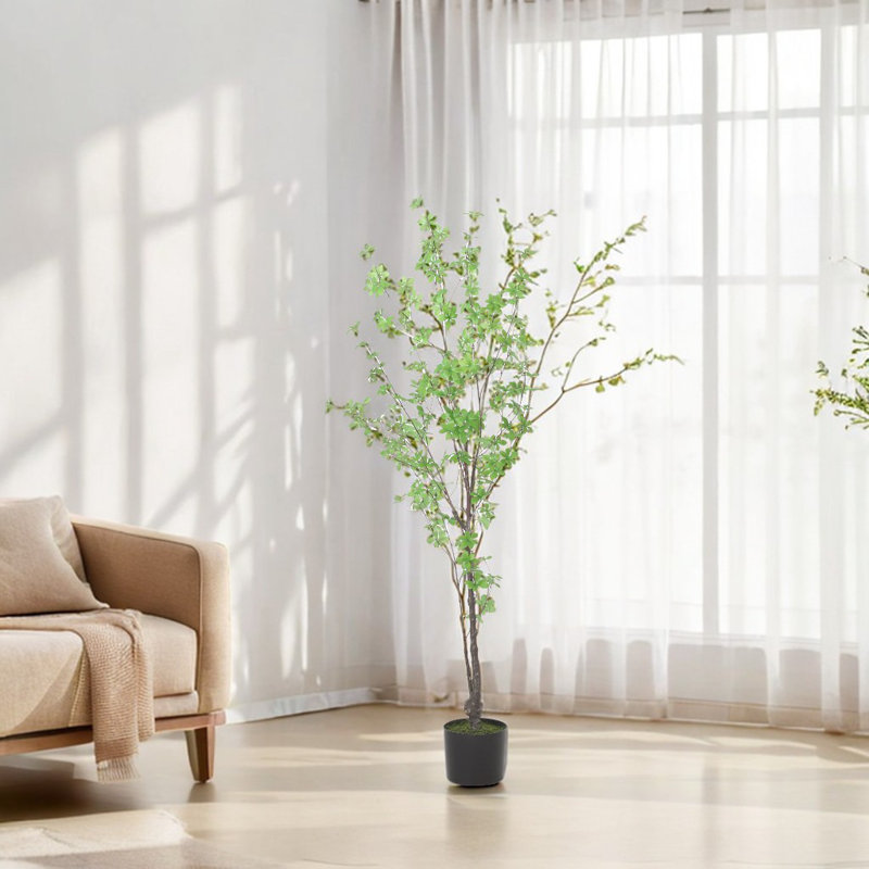 Enkianthus artificiel en pot, H 47,2 po x l 31,5 po