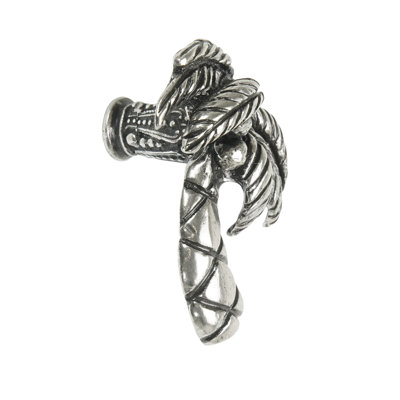 Coastal Living palm tree right curved knob  in finish Chalice