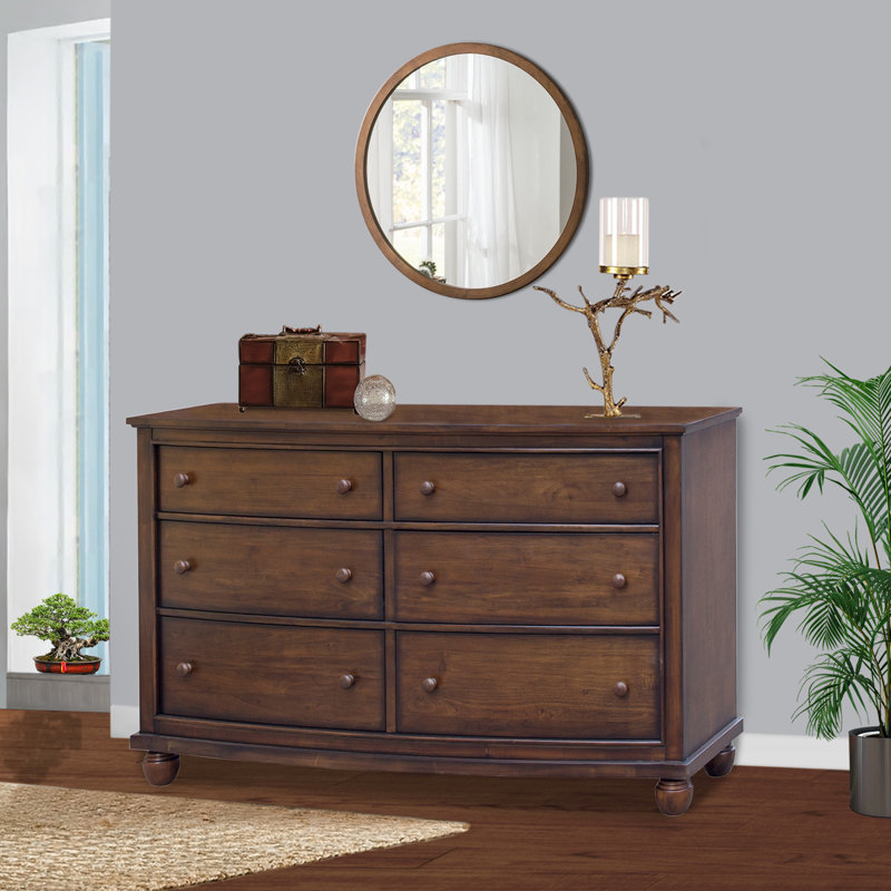 Tyntesfield Solid Wood 66 " W 6 - Drawer Dresser