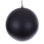  Boule 10 po noire matte sans soudure UV percée. Comprend un ornement.