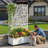 Raised Garden Bed with Trellis on Wheels – Versatile Metal Planter Box with Trellis, Multi-Style Planter Boxes with Trellis Privacy Screen for Patio and Garden-1833168015-1833168012