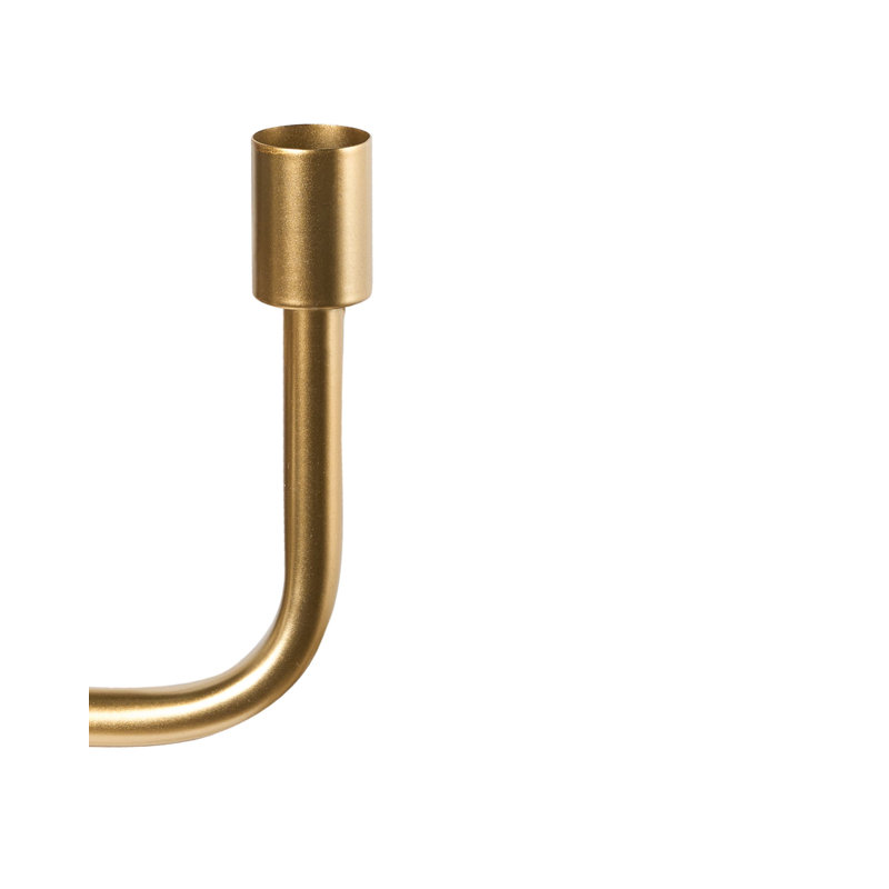 PORRTELA Metal Tabletop Candelabra, Gold