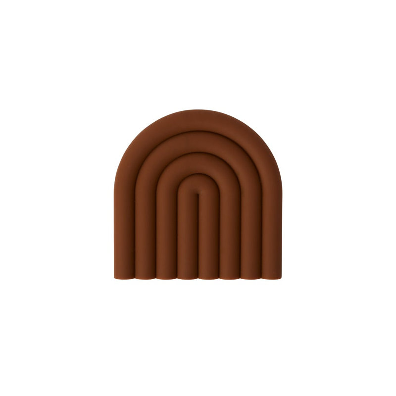 Rainbow Silicone Trivet, Caramel