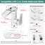 Robinet pour salle de bain à poignée simple avec conduites d'eau-101412645