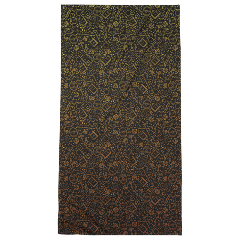 Katelyn Elizabeth Cotton Blend Beach Towel, Orange/Green