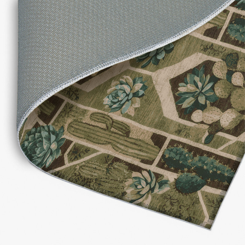 Nature Brown Indoor and Outdoor Area Rug, Rectangle 2' x 3'