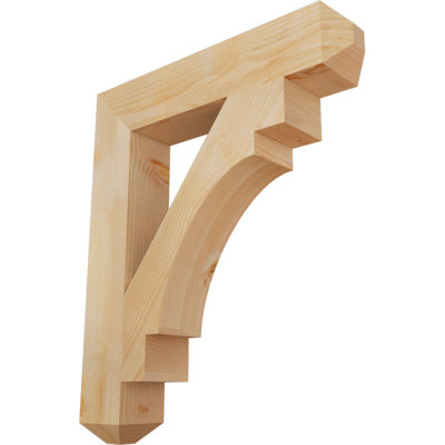 H 6'' W D Wood Bracket / Corbel