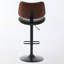 Swivel Upholstered Adjustable Height Counter Stool with Metal Frame-2145722704-2102530407