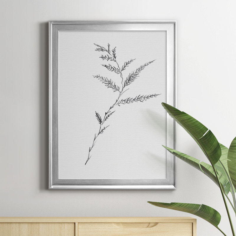 Impression florale sur toile Iii, Toile avec cadre argenté, H 22,5 po x l 30,5 po x P 1,5 po
