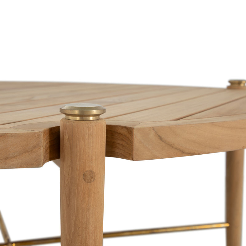 Pacifica Outdoor Round Teak Coffee Table