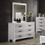 1 pièce commode seulement en faux marbre avec poignées de barre noires