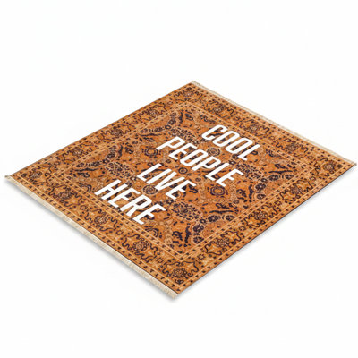 Tapis orange Foundstone Medallion