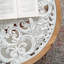 Table basse ronde en bois avec tablette