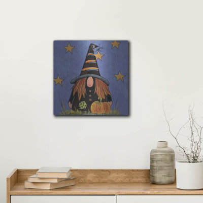 «Halloween Gnome» par Lisa Hilliker, art mural en métal