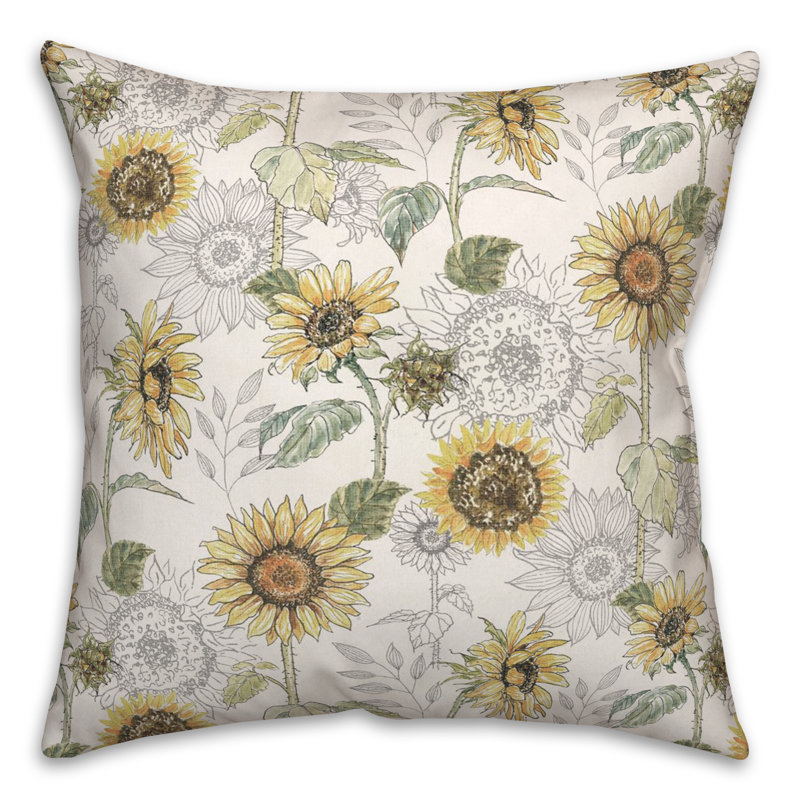 Polyester/Polyester Blend Throw Square Pillow Cover & Insert, White