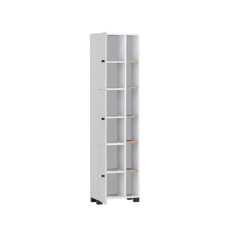 Balto Freestanding Linen Cabinet, White