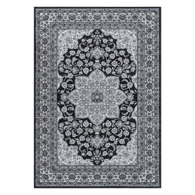 Machine Washable Area Rugs Ultra Soft Non-Slip Vintage Boho Area Rug , Mark Resistant Woven Carpet for Living Room, Bedroom, Office,