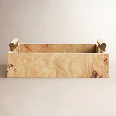 Niara Burl Wood Decorative Tray
