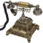 Téléphone décoratif rétro rotatif