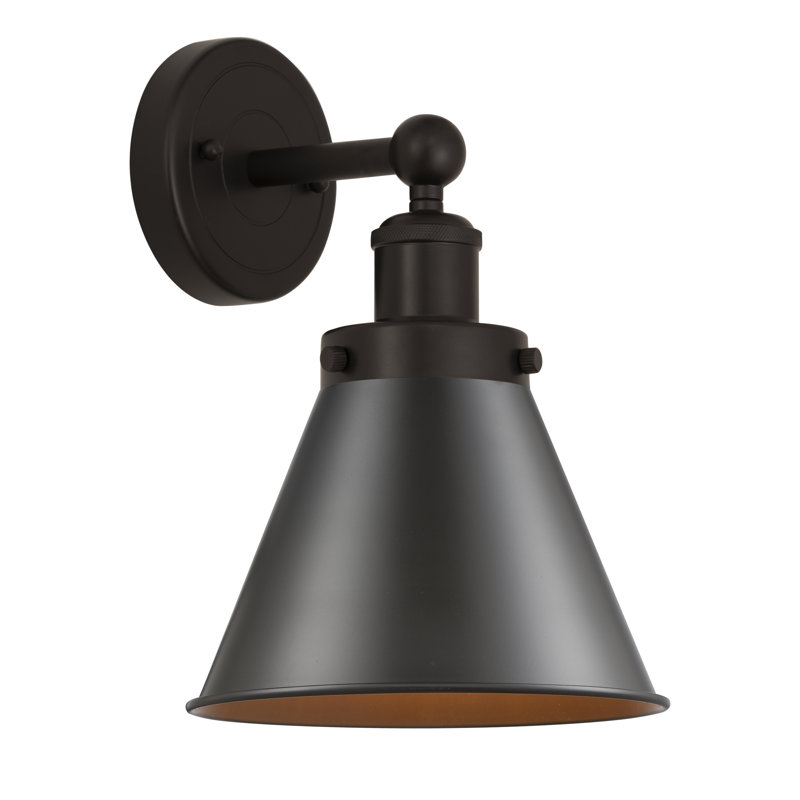 Rouvin - noir mat - applique, Brun / bronze huilé