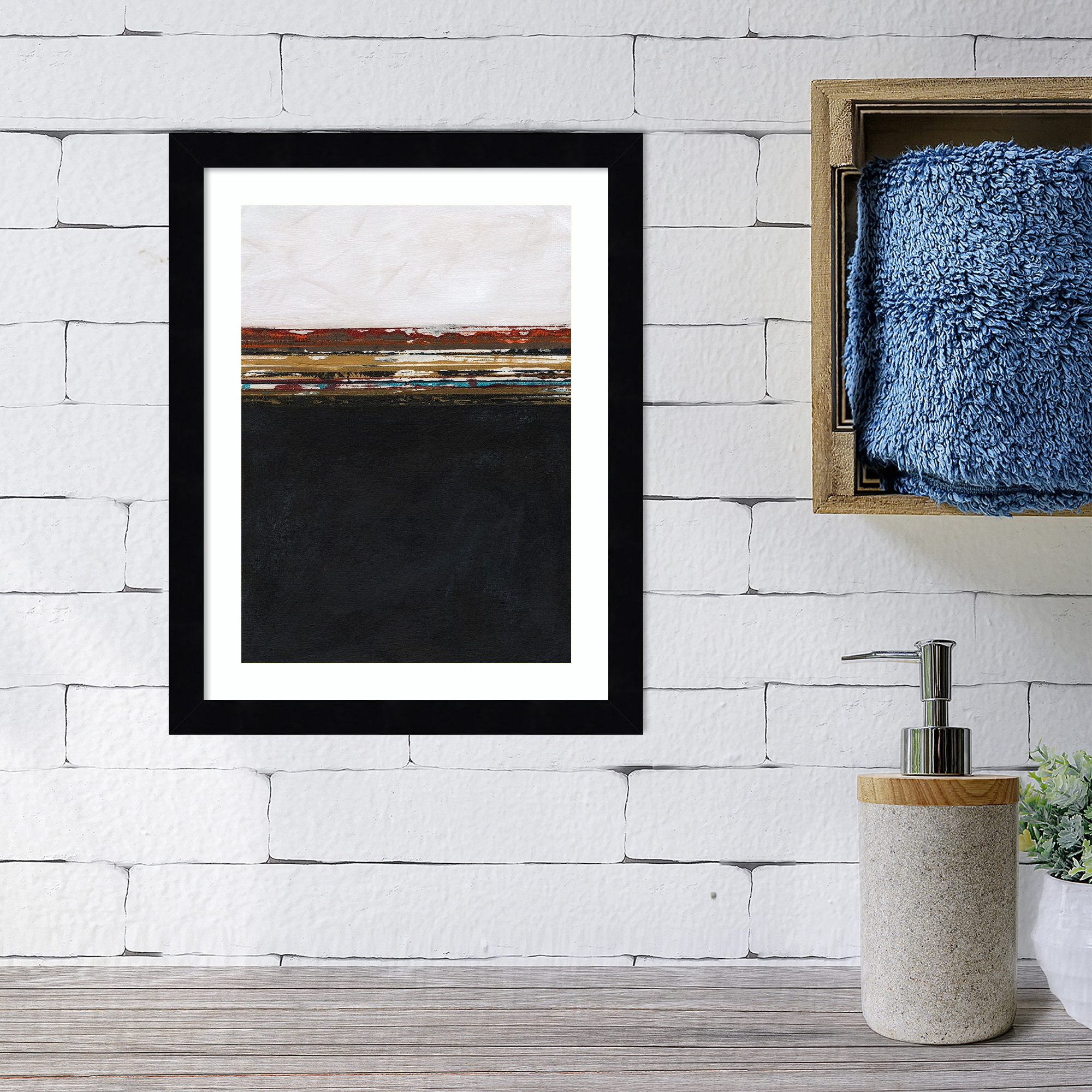A Sense Of Space I by Jodi Fuchs, Black Framed Paper, 14.12" H x 11.12" W x 0.88" D