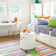 Rainbow Stripe Multi Machine Washable Rug