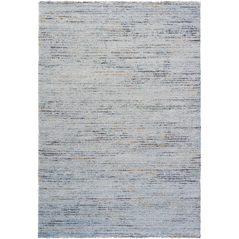 Tapis en polypropylène ivoire, doré, vert, rouille, gris et gris anthracite Granada Oakley, Rectangulaire 8 pi x 10 pi