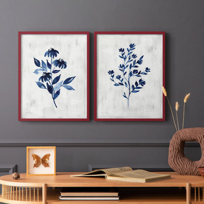 Reproduction encadrée Wild Indigo I-Premium - prêt à être accroché - aucun clou requis - aucun clou requis