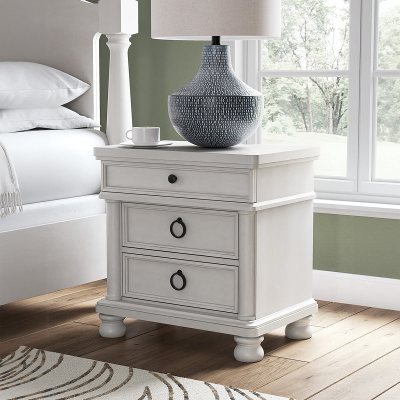 Table de chevet Greddinton, Blanc