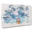 Lifeguard Hut on Miami Beach Florida Watercolour - Wrapped Canvas-56658255